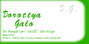 dorottya galo business card